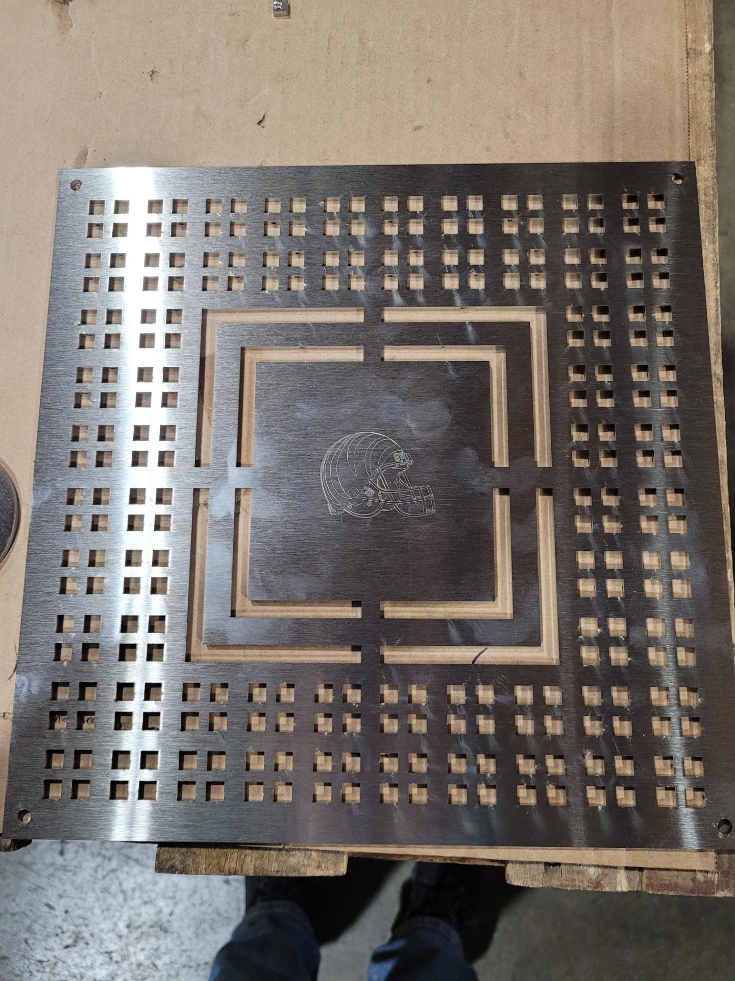 Bengals themed drain cover