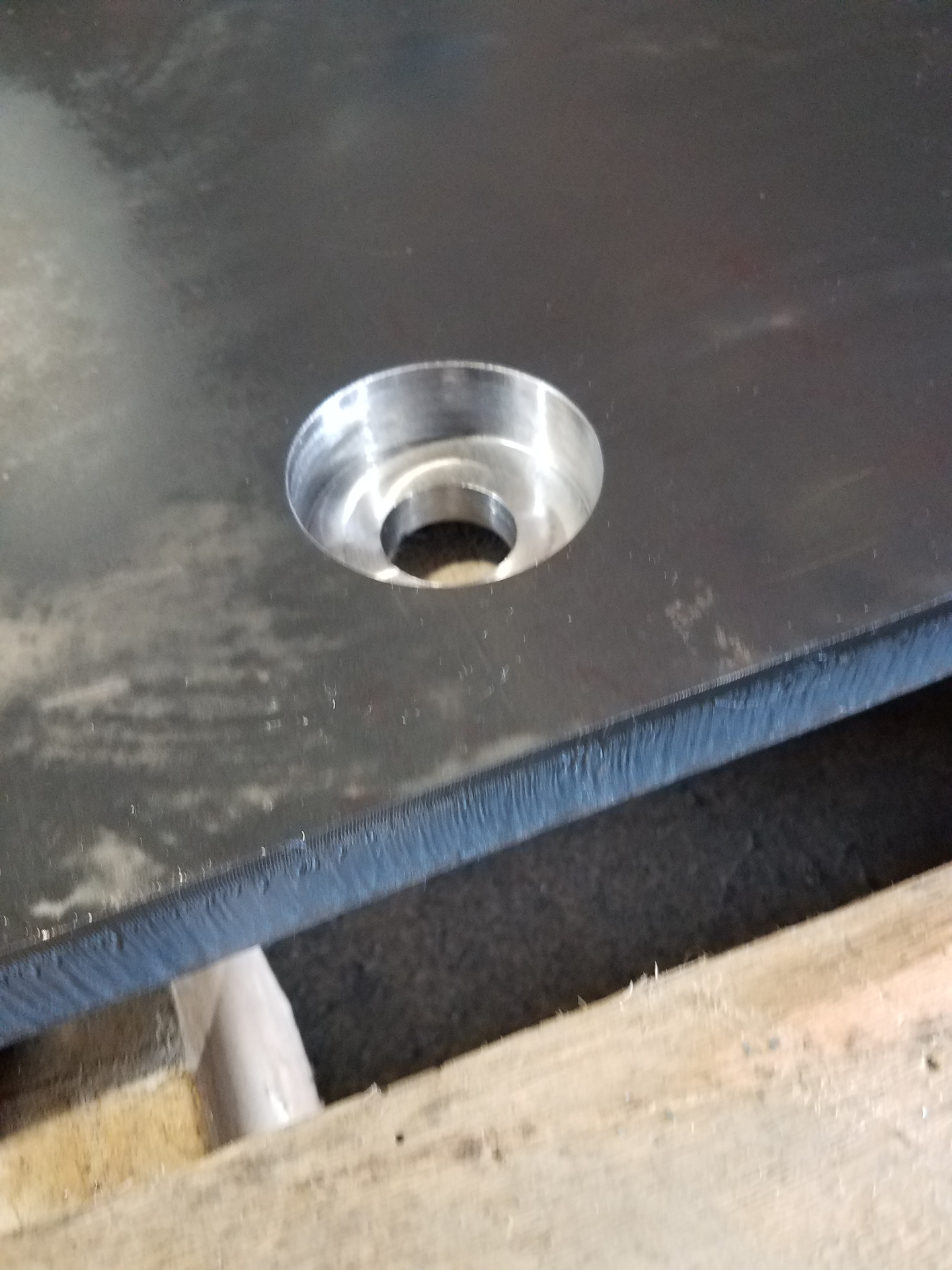 Precision machined counterbore