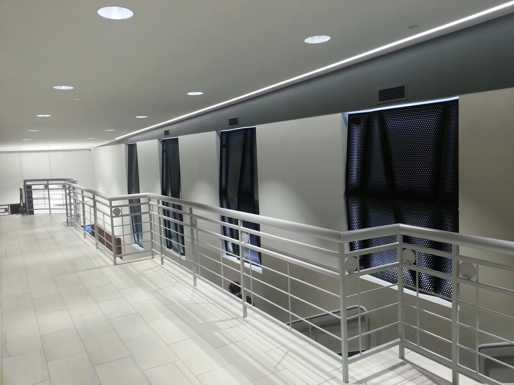 Perforated architectural metal panels installation