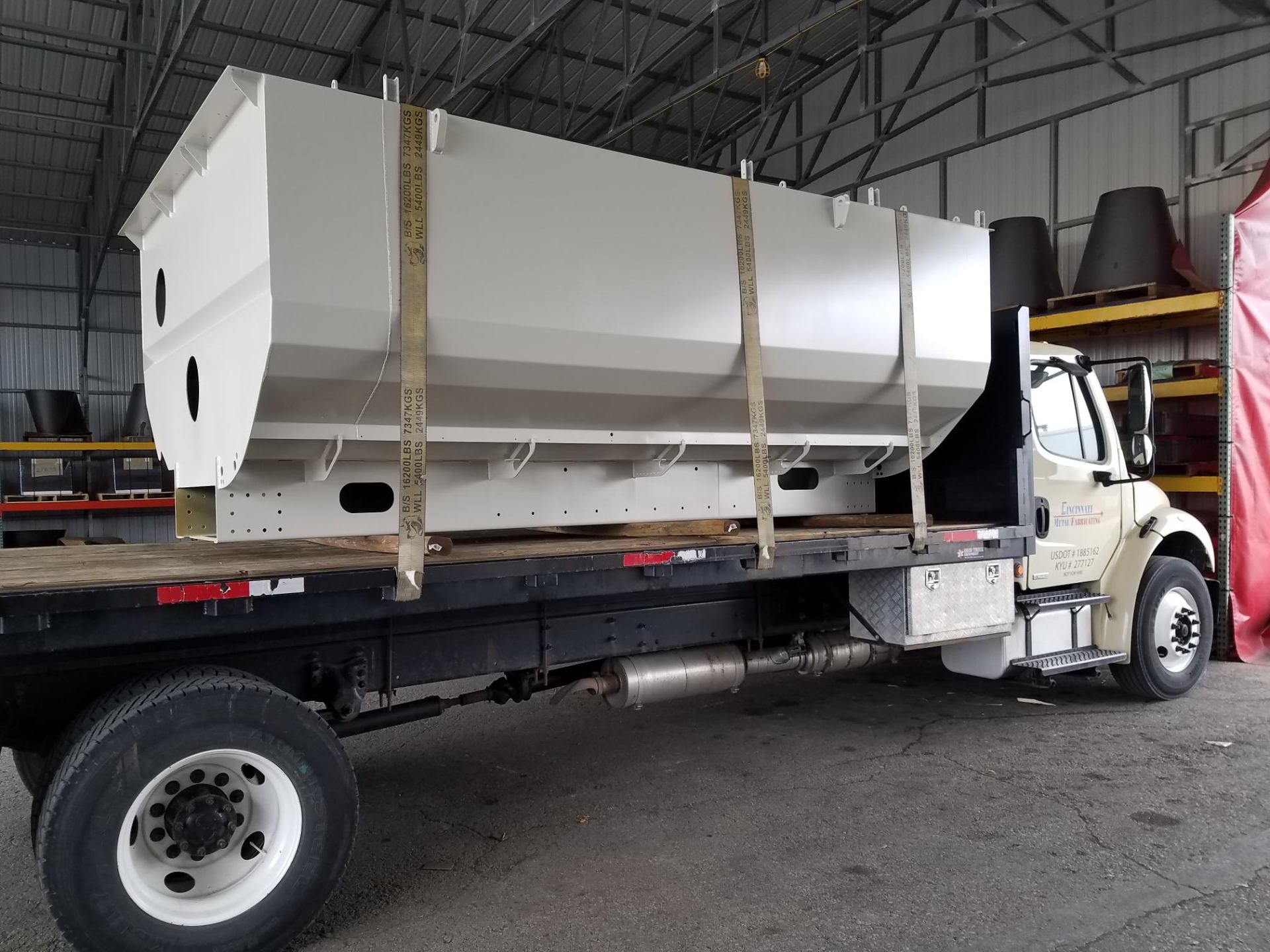 Large fabricated assembly being delivered demonstrating big project capability