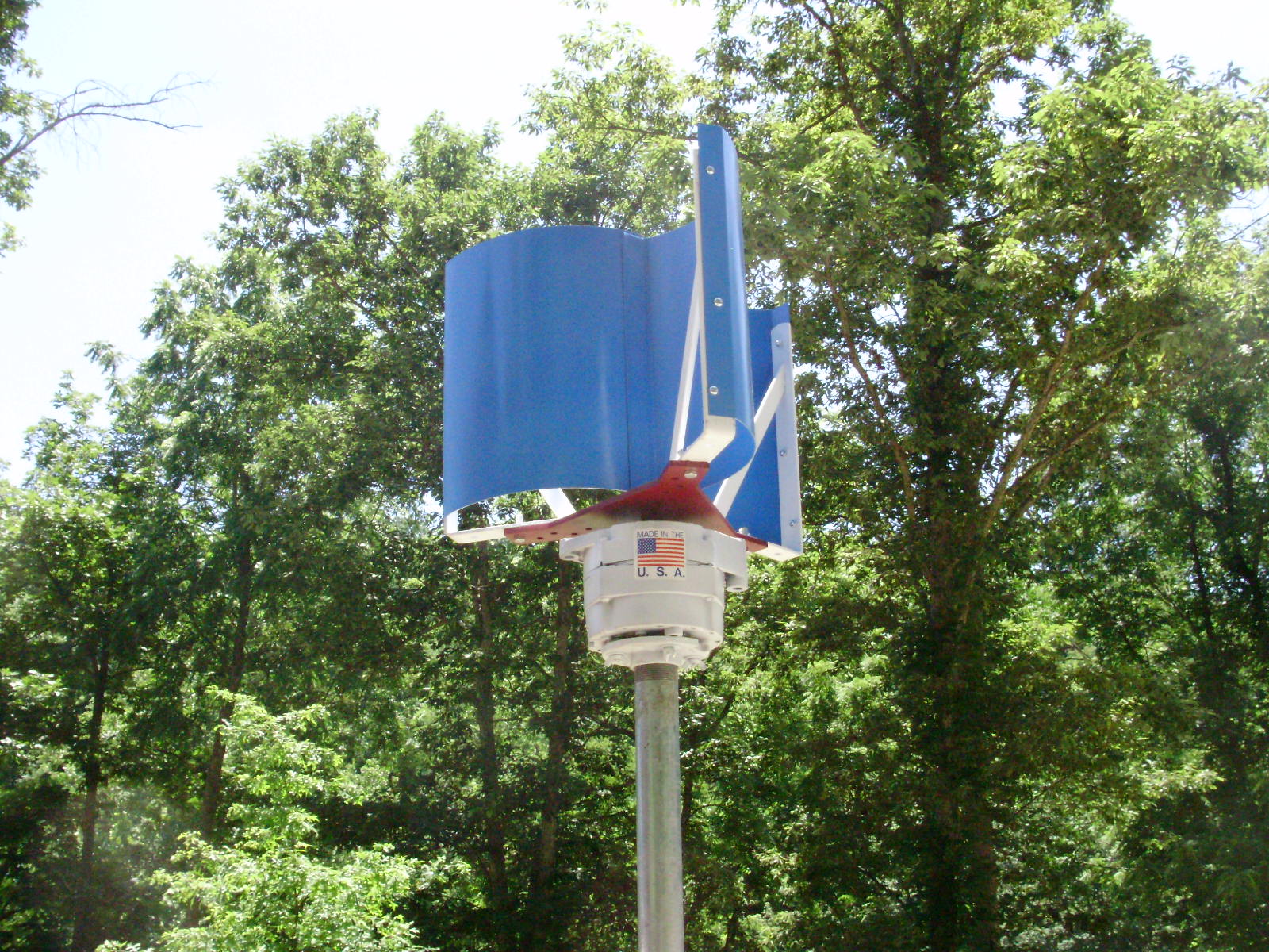 Custom fabricated wind turbine made in USA